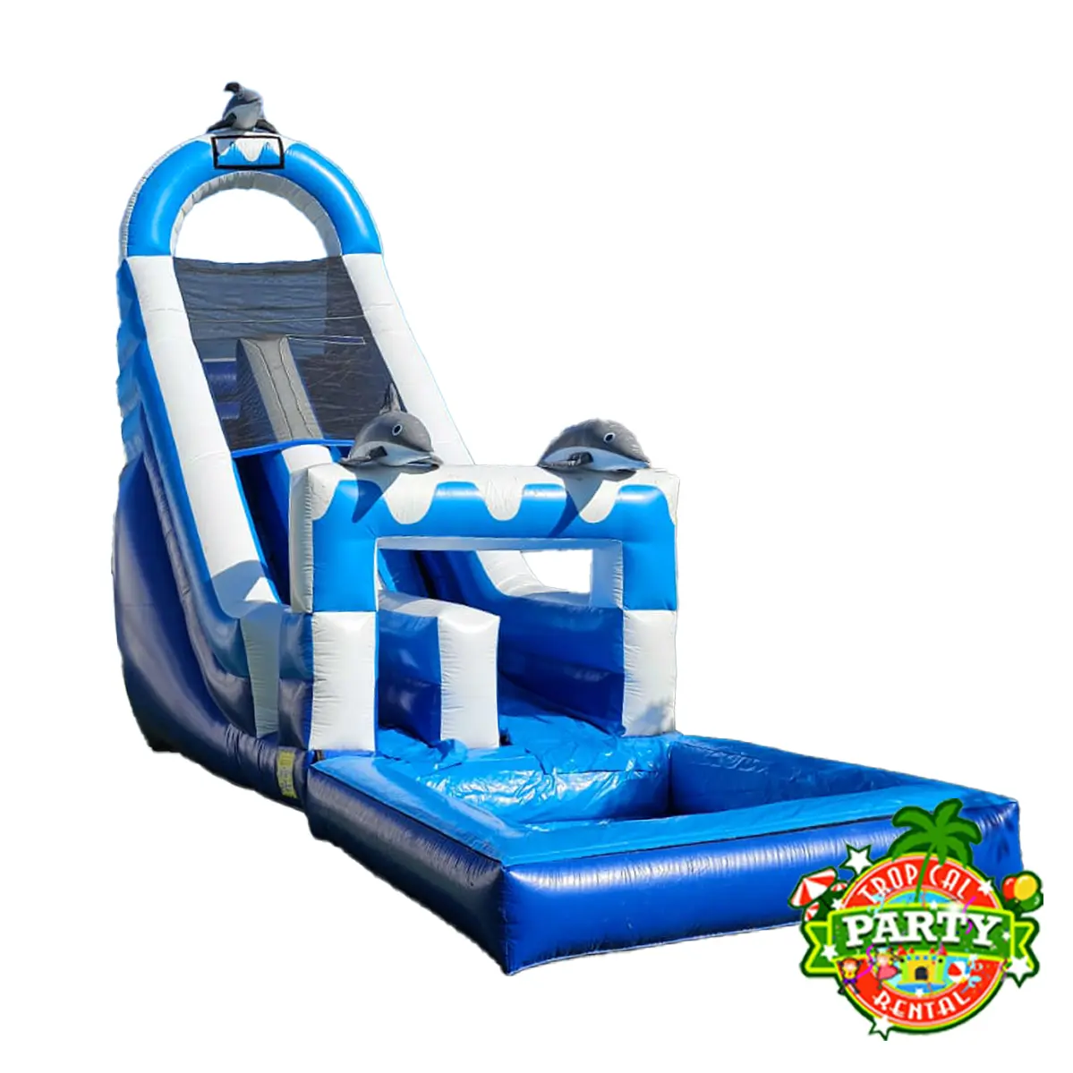 Dolphin Blue Water Slide 20ft