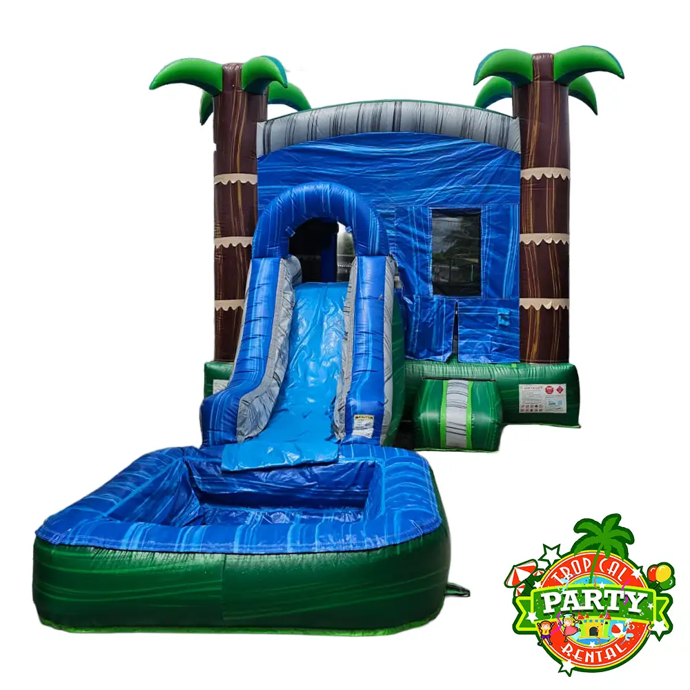 Blue Palms Bounce House and Slide Combo