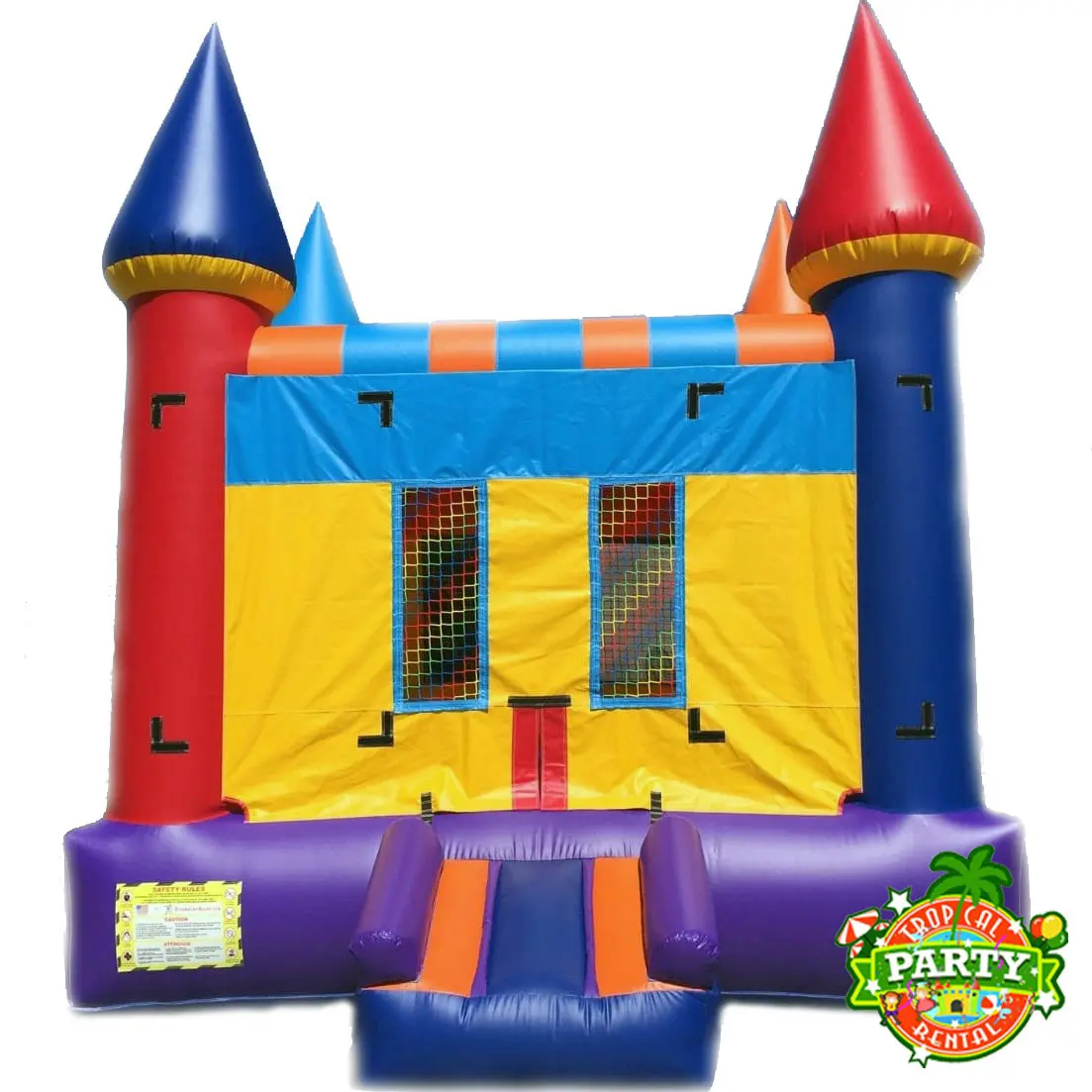 Multicolor Castle Bounce House